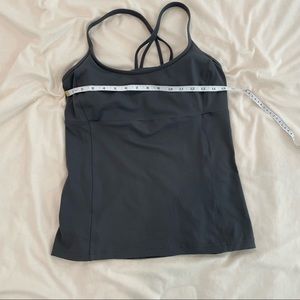 Alo Yoga Grey Tank with Built-in Bra Size L